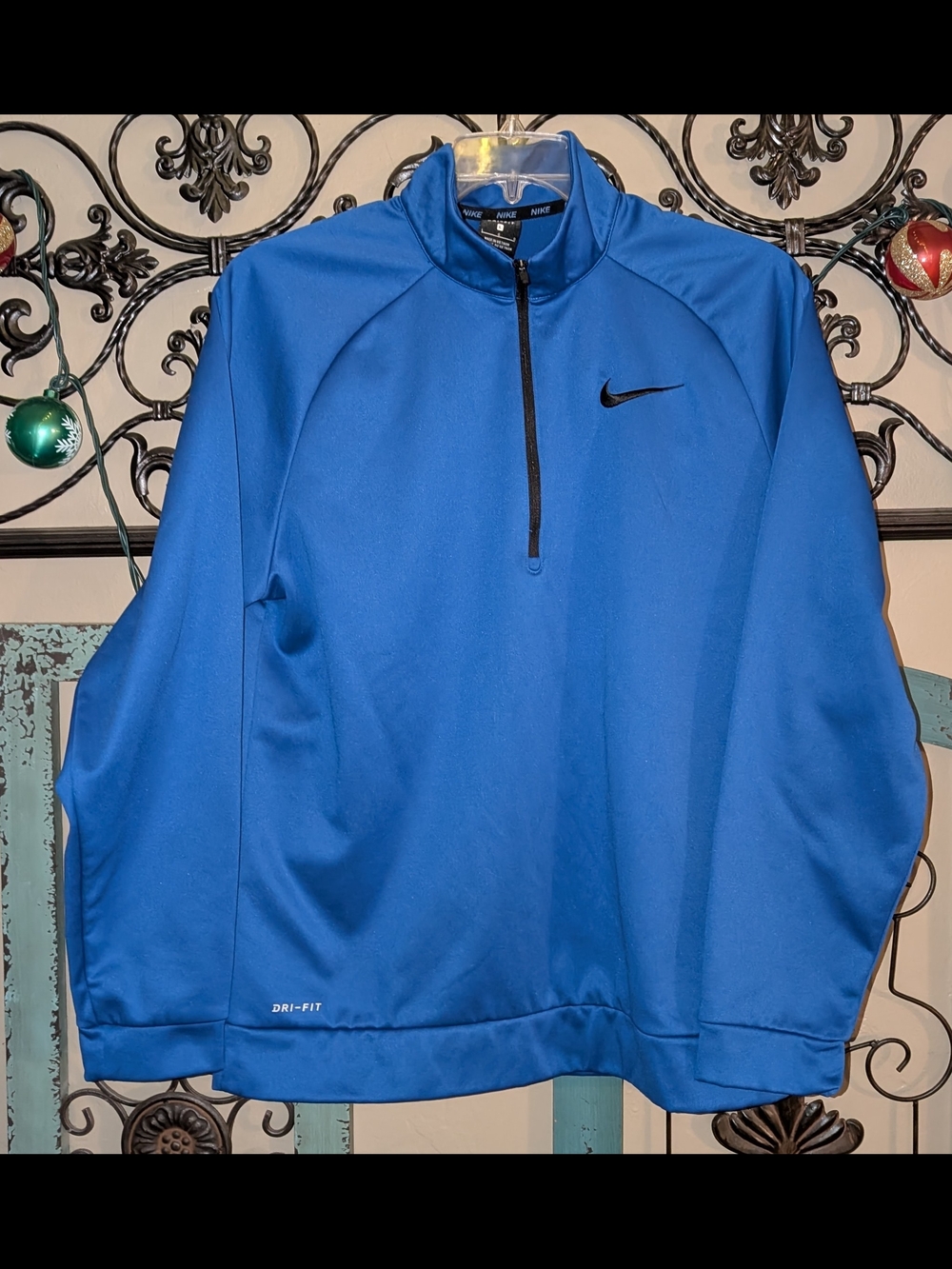Nike Royal Blue Half-Zip Performance Pullover